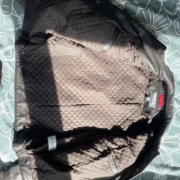 Espresso Brown Michael Kors leather jacket - Picture 4 of 6